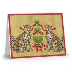 Christmas Cheetahs Folded Holiday Cards